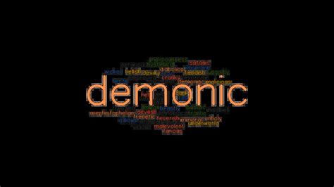 synonym demonic|More.